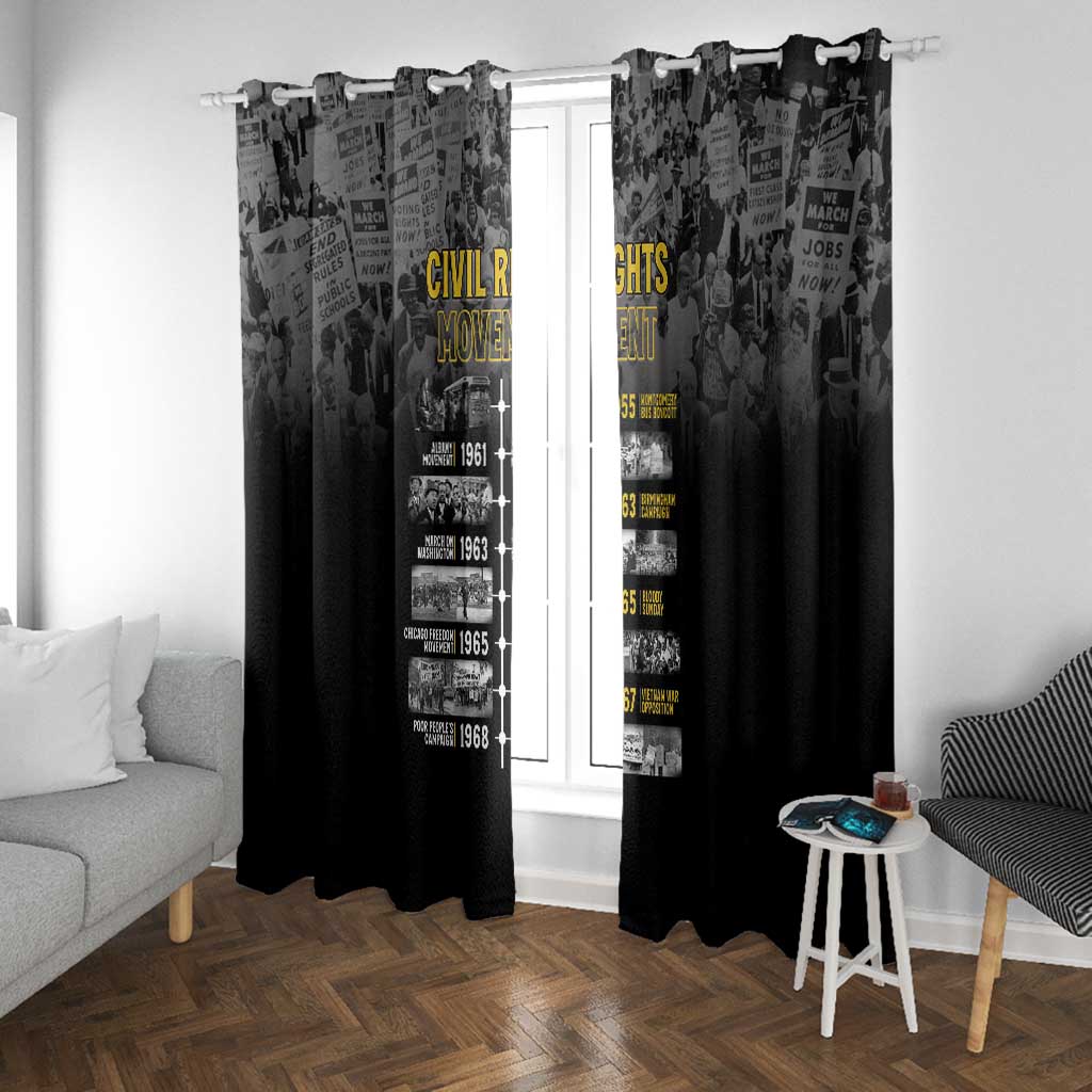 African-American History Month Window Curtain Civil Rights Movement