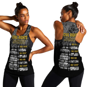 African-American History Month Women Racerback Tank Civil Rights Movement