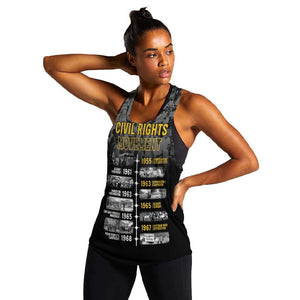 African-American History Month Women Racerback Tank Civil Rights Movement