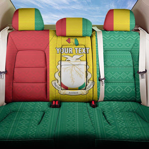 Personalised Afro Guinea Back Car Seat Cover Coat Of Arms Flag Style
