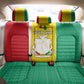 Personalised Afro Guinea Back Car Seat Cover Coat Of Arms Flag Style