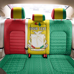 Personalised Afro Guinea Back Car Seat Cover Coat Of Arms Flag Style