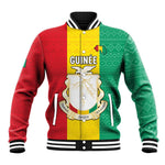 Personalised Afro Guinea Baseball Jacket Coat Of Arms Flag Style