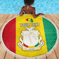 Personalised Afro Guinea Beach Blanket Coat Of Arms Flag Style