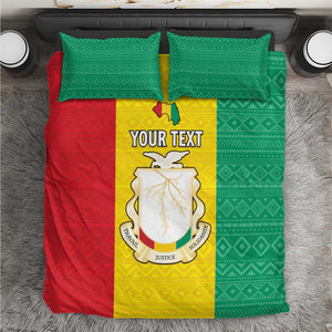 Personalised Afro Guinea Bedding Set Coat Of Arms Flag Style