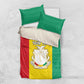 Personalised Afro Guinea Bedding Set Coat Of Arms Flag Style