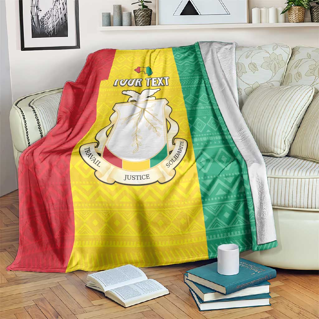 Personalised Afro Guinea Blanket Coat Of Arms Flag Style