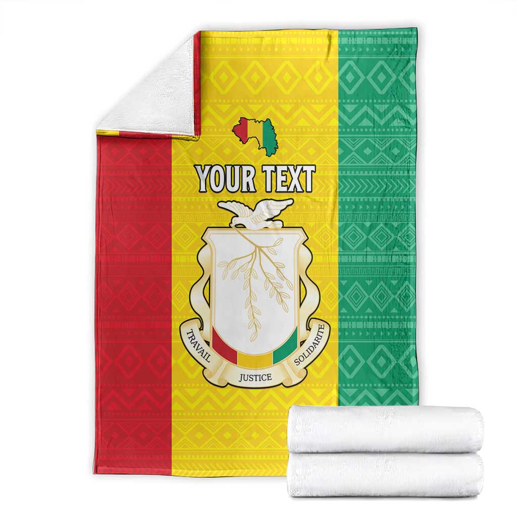 Personalised Afro Guinea Blanket Coat Of Arms Flag Style