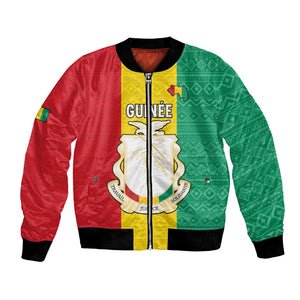 Personalised Afro Guinea Bomber Jacket Coat Of Arms Flag Style