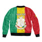 Personalised Afro Guinea Bomber Jacket Coat Of Arms Flag Style