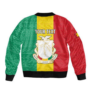 Personalised Afro Guinea Bomber Jacket Coat Of Arms Flag Style