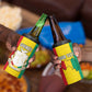 Personalised Afro Guinea 4 in 1 Can Cooler Tumbler Coat Of Arms Flag Style
