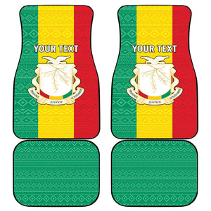 Personalised Afro Guinea Car Mats Coat Of Arms Flag Style