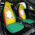 Personalised Afro Guinea Car Seat Cover Coat Of Arms Flag Style