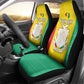 Personalised Afro Guinea Car Seat Cover Coat Of Arms Flag Style