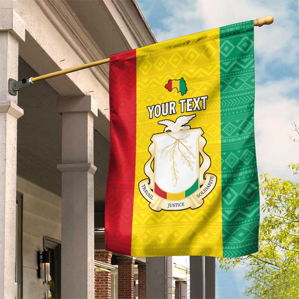 Personalised Afro Guinea Garden Flag Coat Of Arms Flag Style