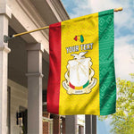 Personalised Afro Guinea Garden Flag Coat Of Arms Flag Style