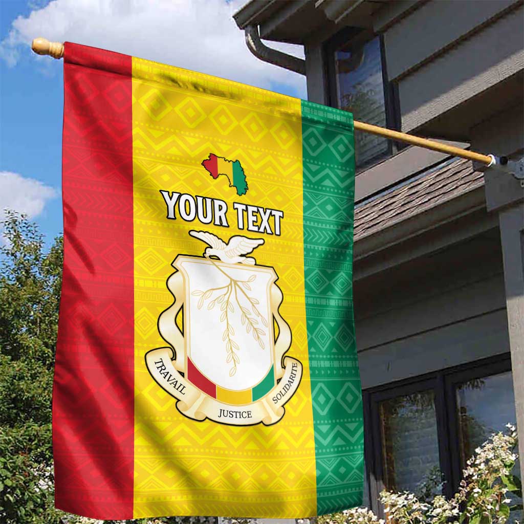 Personalised Afro Guinea Garden Flag Coat Of Arms Flag Style