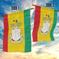 Personalised Afro Guinea Garden Flag Coat Of Arms Flag Style
