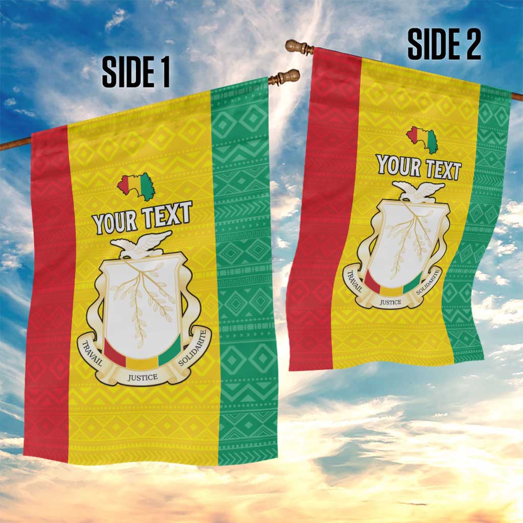 Personalised Afro Guinea Garden Flag Coat Of Arms Flag Style