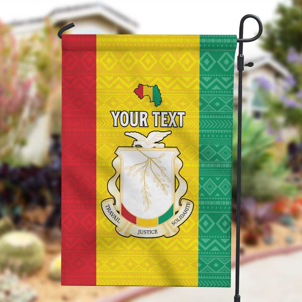 Personalised Afro Guinea Garden Flag Coat Of Arms Flag Style