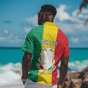 Personalised Afro Guinea Hawaiian Shirt Coat Of Arms Flag Style