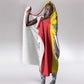 Personalised Afro Guinea Hooded Blanket Coat Of Arms Flag Style