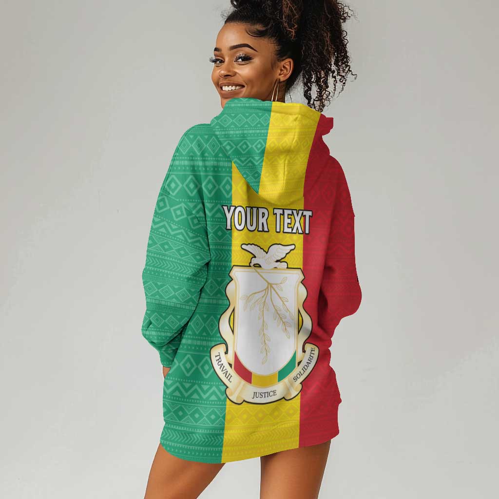 Personalised Afro Guinea Hoodie Dress Coat Of Arms Flag Style