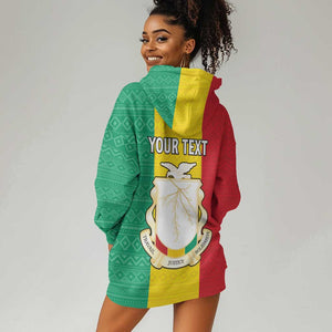 Personalised Afro Guinea Hoodie Dress Coat Of Arms Flag Style