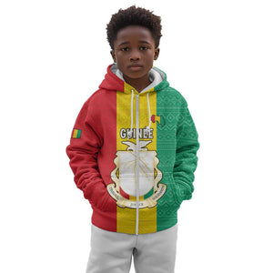 Personalised Afro Guinea Kid Hoodie Coat Of Arms Flag Style