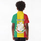 Personalised Afro Guinea Kid Polo Shirt Coat Of Arms Flag Style