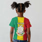 Personalised Afro Guinea Kid T shirt Coat Of Arms Flag Style