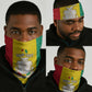 Personalised Afro Guinea Neck Gaiter Coat Of Arms Flag Style LT15