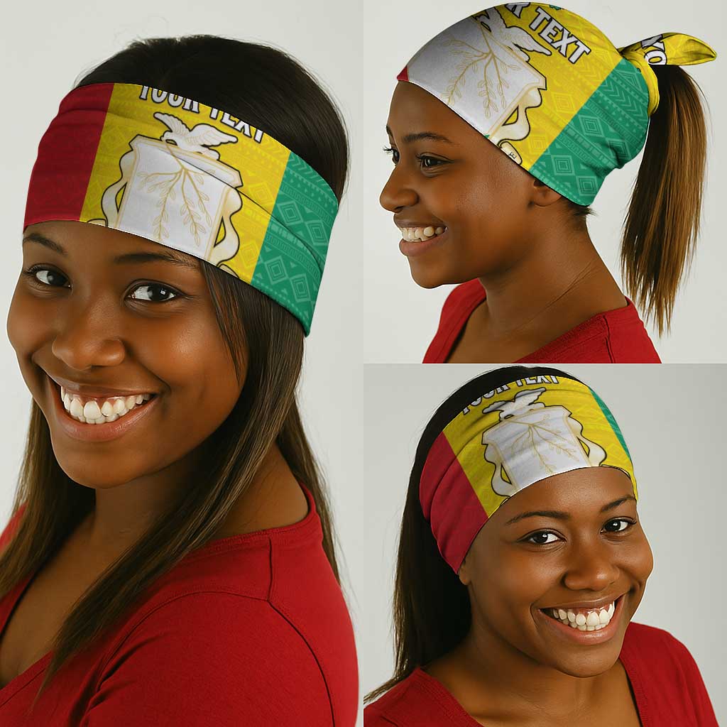 Personalised Afro Guinea Neck Gaiter Coat Of Arms Flag Style LT15