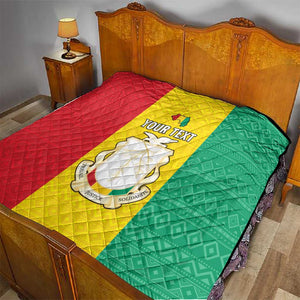 Personalised Afro Guinea Quilt Coat Of Arms Flag Style