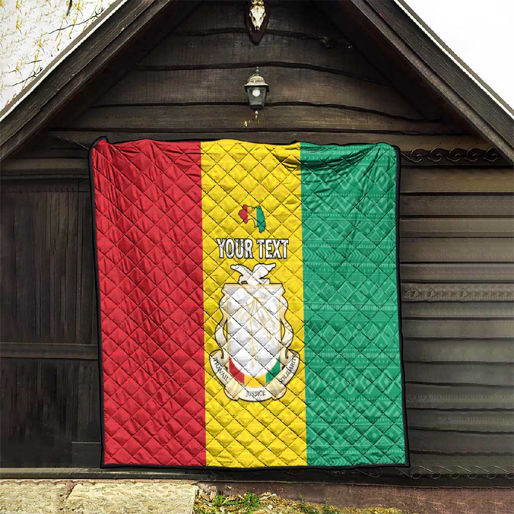 Personalised Afro Guinea Quilt Coat Of Arms Flag Style