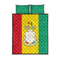 Personalised Afro Guinea Quilt Bed Set Coat Of Arms Flag Style