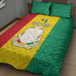 Personalised Afro Guinea Quilt Bed Set Coat Of Arms Flag Style