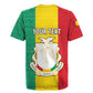 Personalised Afro Guinea Rugby Jersey Coat Of Arms Flag Style