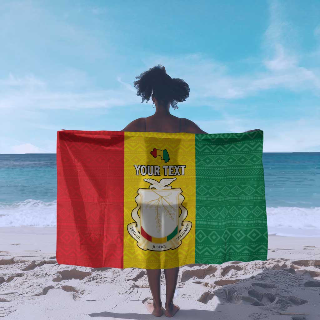 Personalised Afro Guinea Sarong Coat Of Arms Flag Style