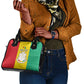 Personalised Afro Guinea Shoulder Handbag Coat Of Arms Flag Style