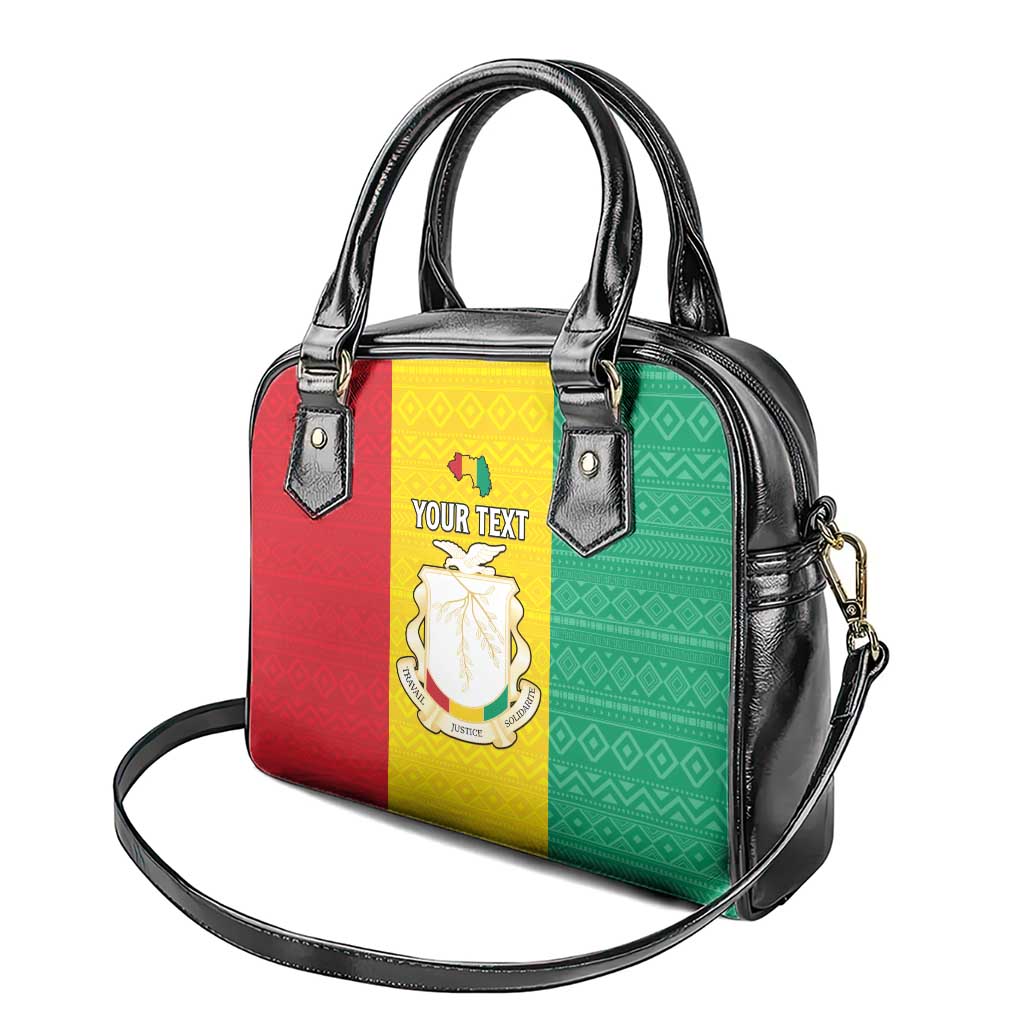 Personalised Afro Guinea Shoulder Handbag Coat Of Arms Flag Style