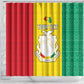 Personalised Afro Guinea Shower Curtain Coat Of Arms Flag Style