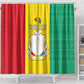 Personalised Afro Guinea Shower Curtain Coat Of Arms Flag Style