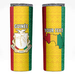 Personalised Afro Guinea Skinny Tumbler Coat Of Arms Flag Style