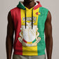 Personalised Afro Guinea Sleeveless Hoodie Coat Of Arms Flag Style - African Pride