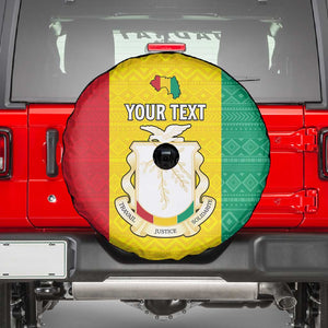 Personalised Afro Guinea Spare Tire Cover Coat Of Arms Flag Style