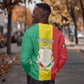 Personalised Afro Guinea Sweatshirt Coat Of Arms Flag Style