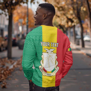 Personalised Afro Guinea Sweatshirt Coat Of Arms Flag Style