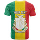 Personalised Afro Guinea T shirt Coat Of Arms Flag Style